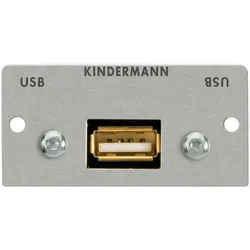Kindermann Modulares Faceplate-Snap-In (USB 2.0), USB Kabel