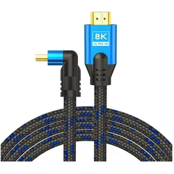 Savio HDMI – HDMI (3 m), Videokabel, Blau, Schwarz