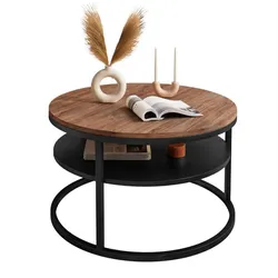 COUCHTISCH CIRI SLIM mit Regal Eichenoptik Sterling