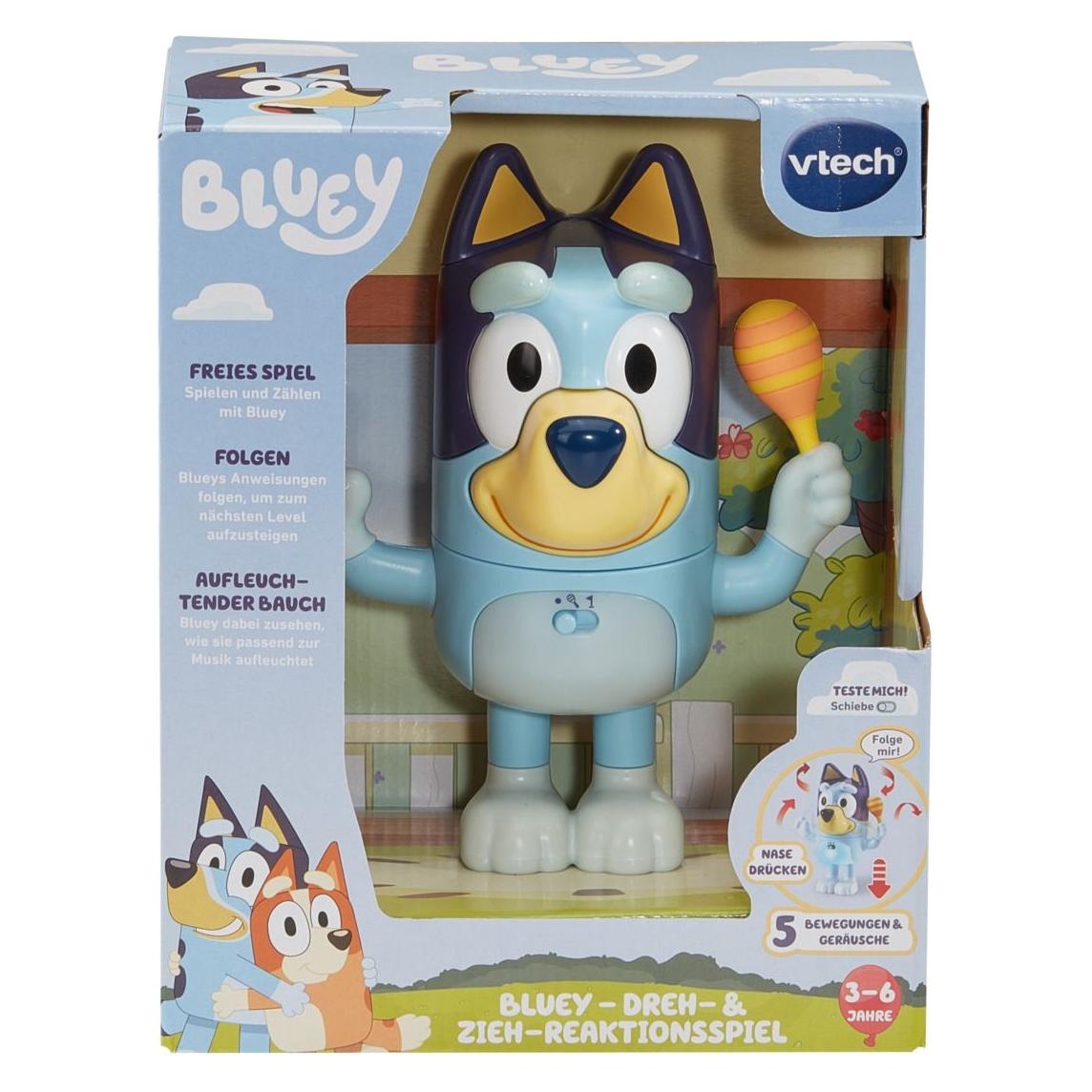 VTech Bluey - Dreh- & Zieh-Reaktionsspiel (Deutsch, 3 - 6 Jahre) (80-560204)