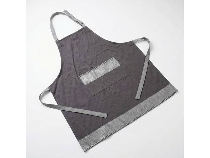 Kochschürze OTTO HOME Schürze grautöne 70x80cm , grau, B:80cm, Baumwolle, Schürzen, Kochschürze