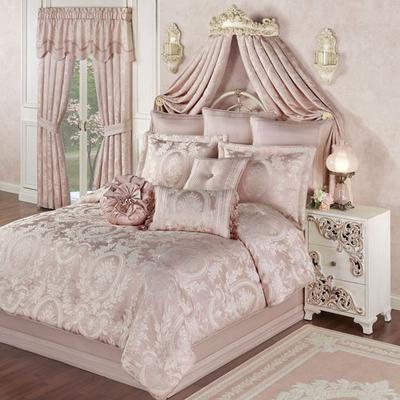 Touch of Class Marquessa Comforter Set Blush, California King, Blush