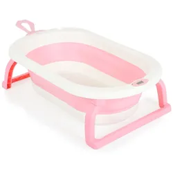 Cangaroo faltbare Babybadewanne Terra Digitalthermometer 87 cm lang Wasserablauf rosa