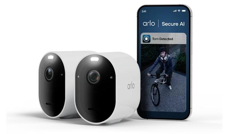 Arlo Pro 6 2K+ Überwachungskamera, 2er Set, IP-Sicherheitskamera, Draußen, Verkabelt & Kabellos, 7,5 m, Amazon Alexa & Google Assistant, Auto