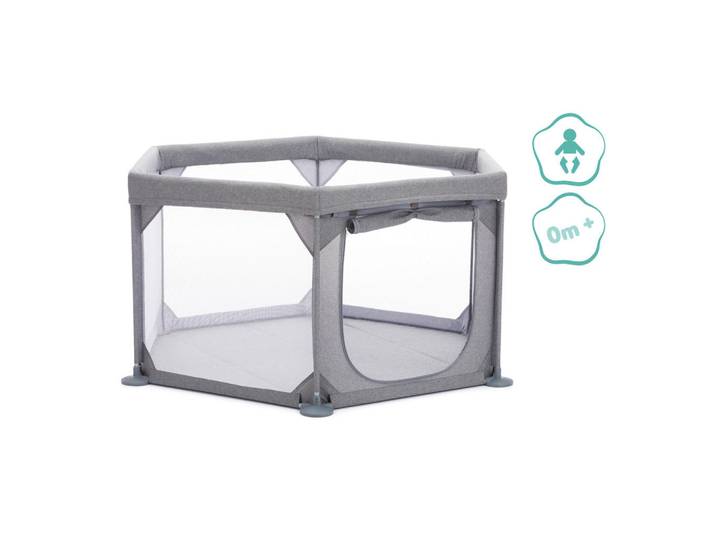 Laufgitter Grey, Grau, Kunststoff, Metall, 134x67x134 cm, Babymöbel & Kindermöbel, Babyzimmer, Laufgitter