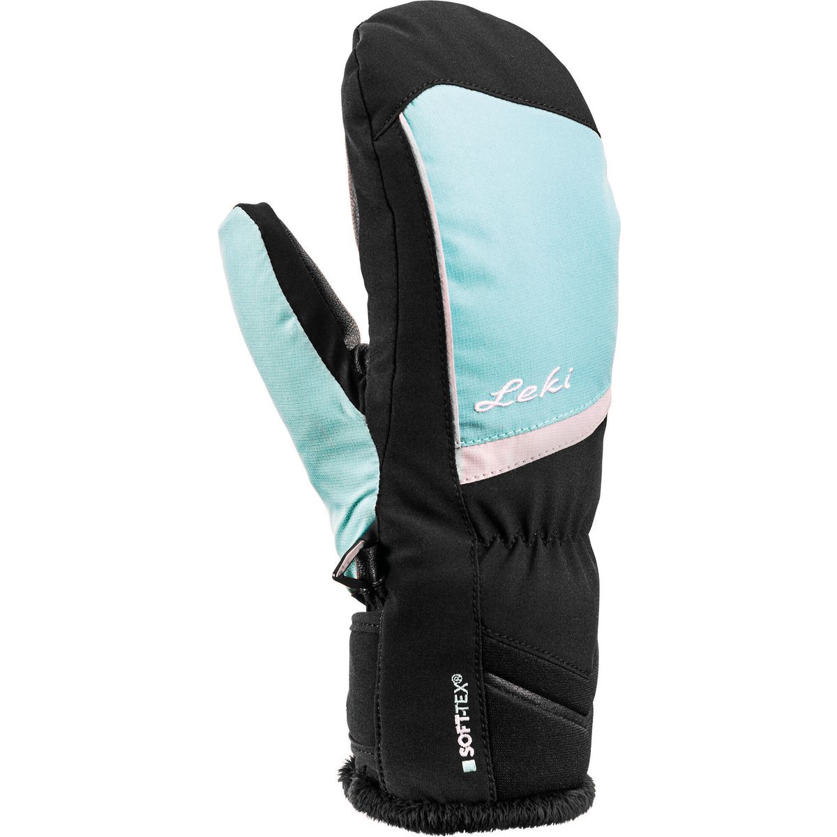 LEKI Mia Junior Mitten schwarz-mineral-grau 3,0 649809803030