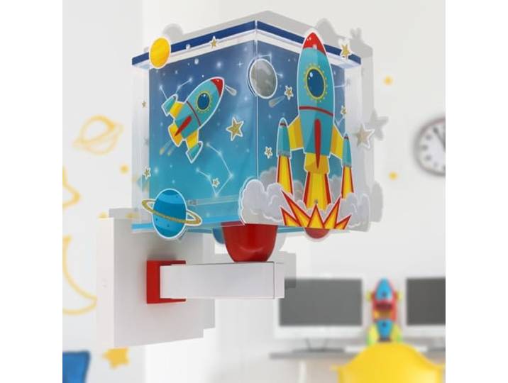 Dalber kinder wandlamp kinderkamer kinderlamp Rocket ruimte raket zonnestelsel