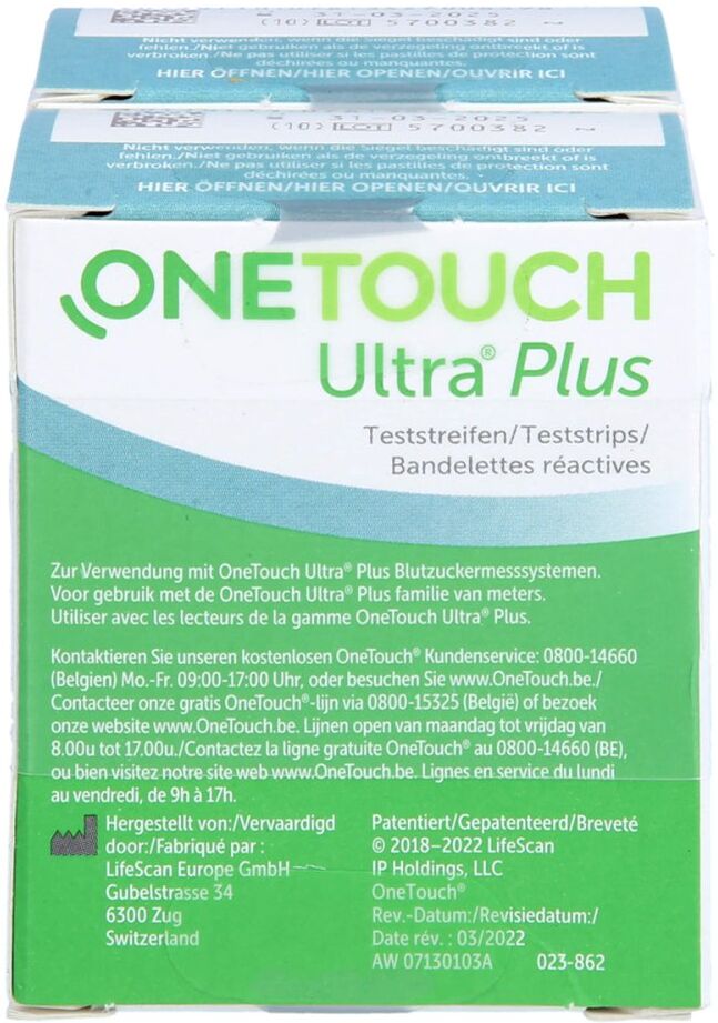 One Touch Ultra Plus Teststreifen