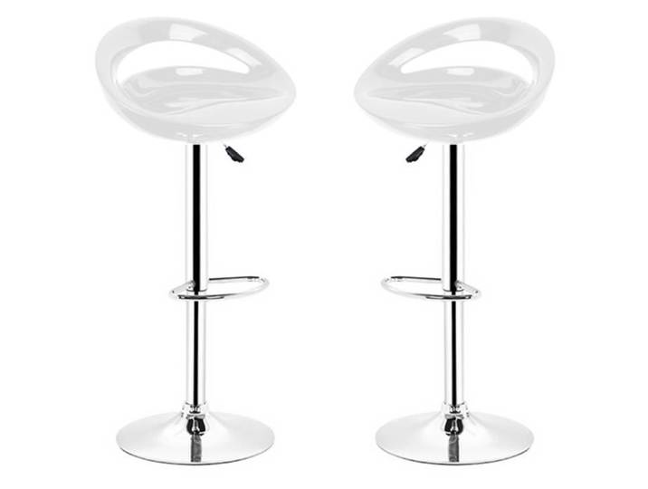 Tabouret de Bar réglable NUO - Blanc - Hauteur réglable 55-75 cm