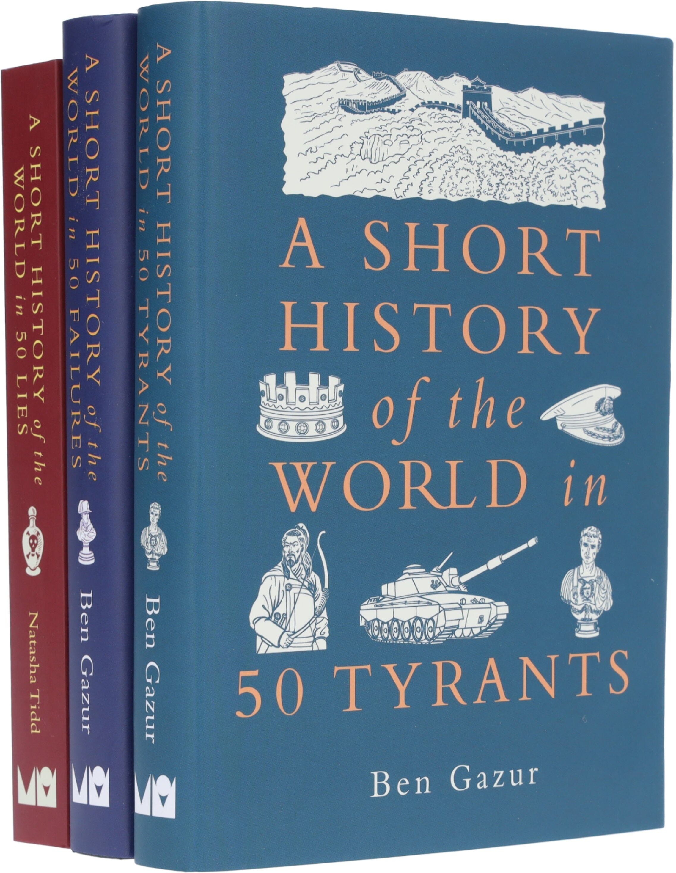 A Short History of the World Series by Ben Gazur & Natasha Tidd 3 Books Collection Set - Non Fiction - Paperback/Hardback Michael O'Mara Books Ltd
