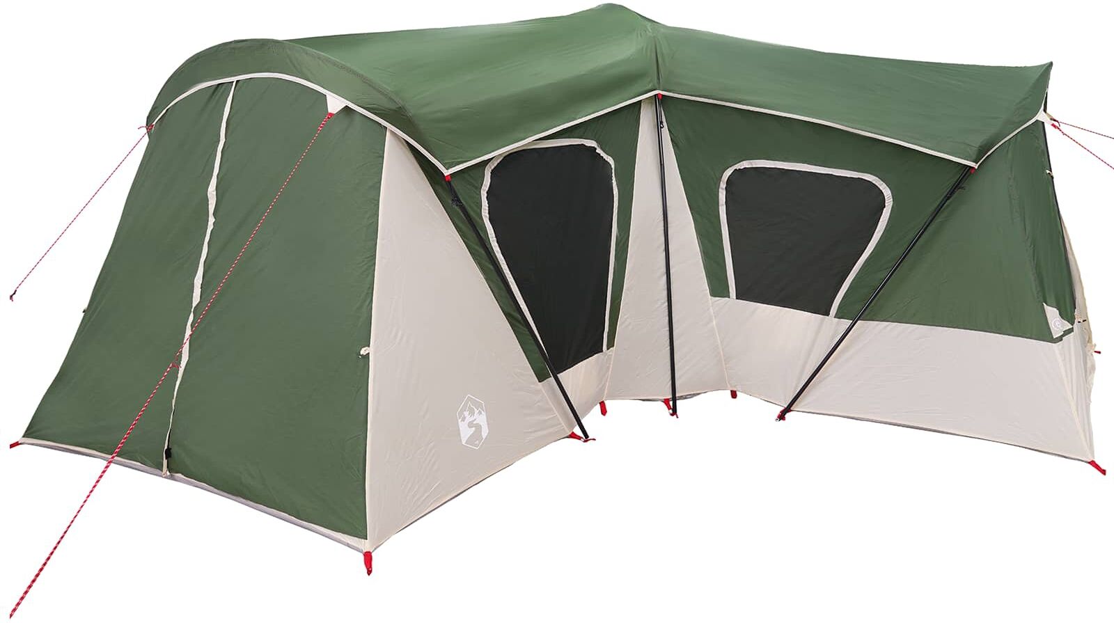 vidaXL Tente familiale 14 personne Vert