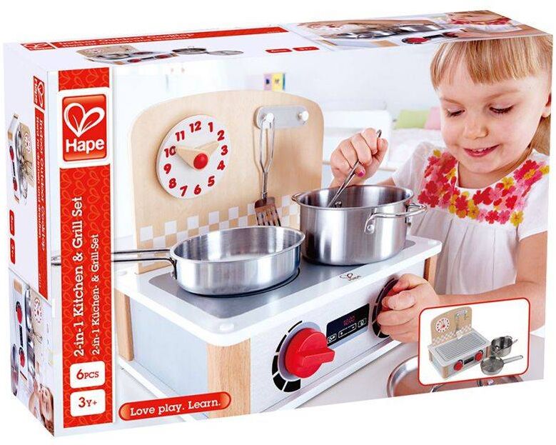 Cuisine Barbecue Recto-Verso Blanche - Hape