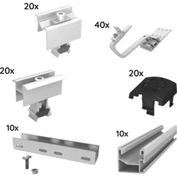 K2 Systems 'UK Paket für 10 Module von  '(0% MwSt §12 III UstG)