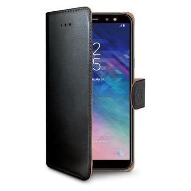 Celly MOBILE PHONE CASE 14,2 cm (5,6') Pouch Case Schwarz (Samsung Galaxy A6) (WALLY737)