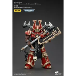 JOY TOY Warhammer 40K World Eaters Khorne Berzerker mit Eviscerator Chainaxe 1/18 Figur