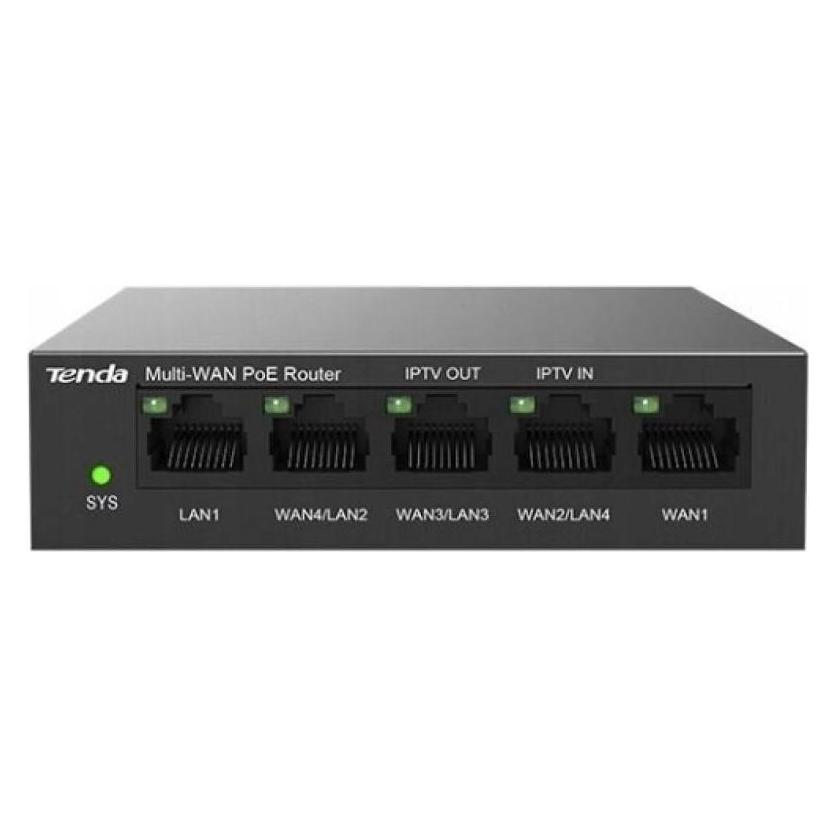 Tenda G0-5G-PoE wired router Gigabit Ethernet Black (G0-5G-POE)
