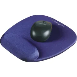 Kensington Mauspad mit Handgelenkauflage blau Packung mit 4 Stück
