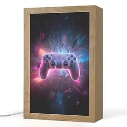 NACHTTISCHLAMPE Controller - Neon - Explosion - Abstrakt 20x30 cm