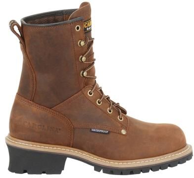 "Carolina Elm 8"" Logger - Mens 10.5 Brown Boot D"