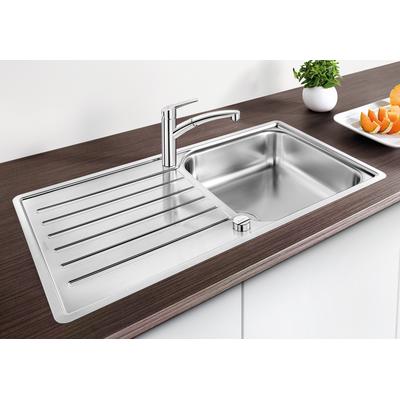 Küchenspüle BLANCO "LANTOS XL 6 S-IF", silber (edelstahl bürstfinish), B:100cm, Edelstahl, Küchenspülen