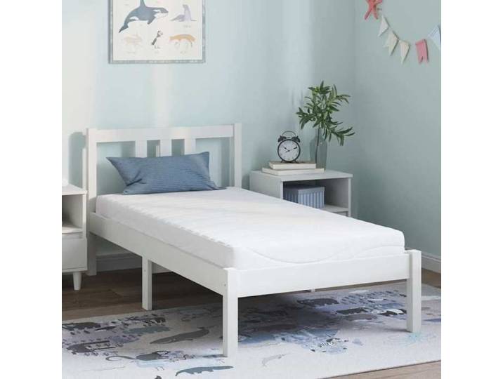 BONNEVIE - 1parcel - Matelas Blanc 80 x 160 cm Tissu jacquard - Matelas ibm19g82