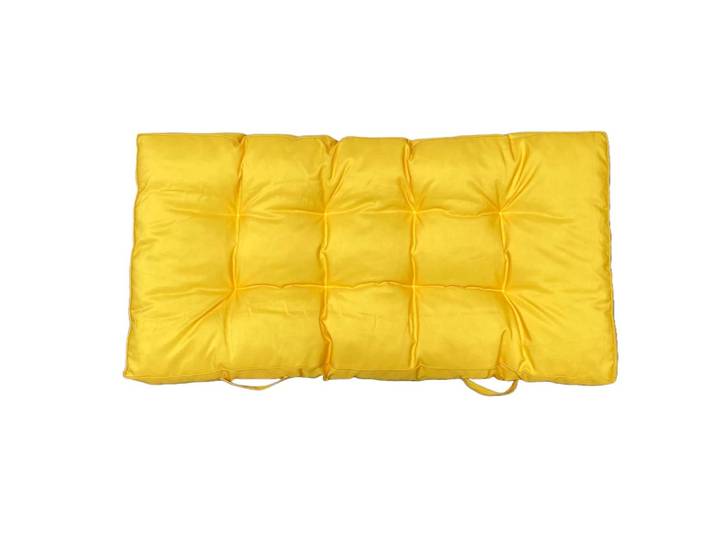Matelas palette déperlant uni 120x60 cm jaune