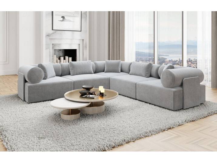 Sofa Dreams Ecksofa Loungesofa Stoff Sofa Eckcouch Polster Ecksofa Laguardia L Form, Loungesofa