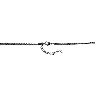 Gliederkette ADELIA´S "Halskette – Venezianerkette aus Edelstahl" Gr. 70, schwarz, Halsketten, Damen, 70, Edelstahl, Gliederkette, Geschenkidee: zeitlos und vielseitig