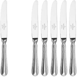 Villeroy & Boch Kreuzband Septfontaines Tafelmesser, Besteck, Silber