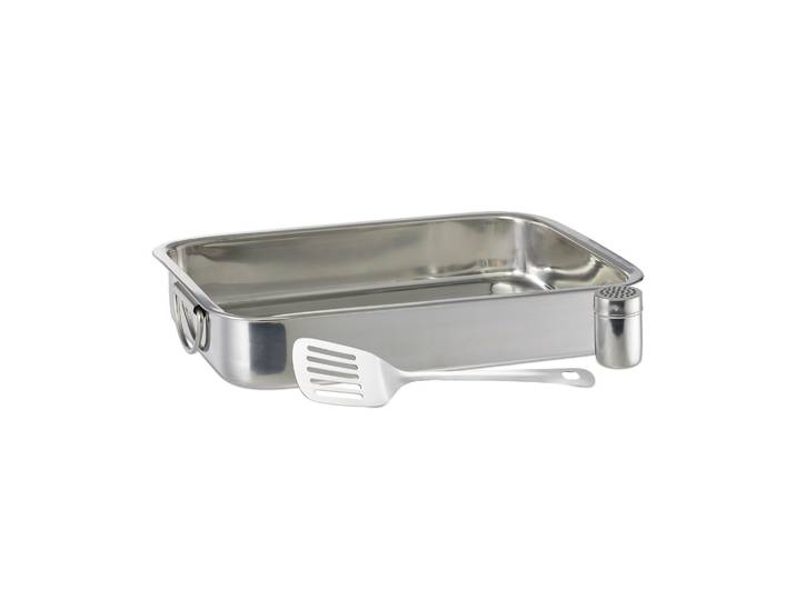 Auflaufform 3-teiliges Set Silber