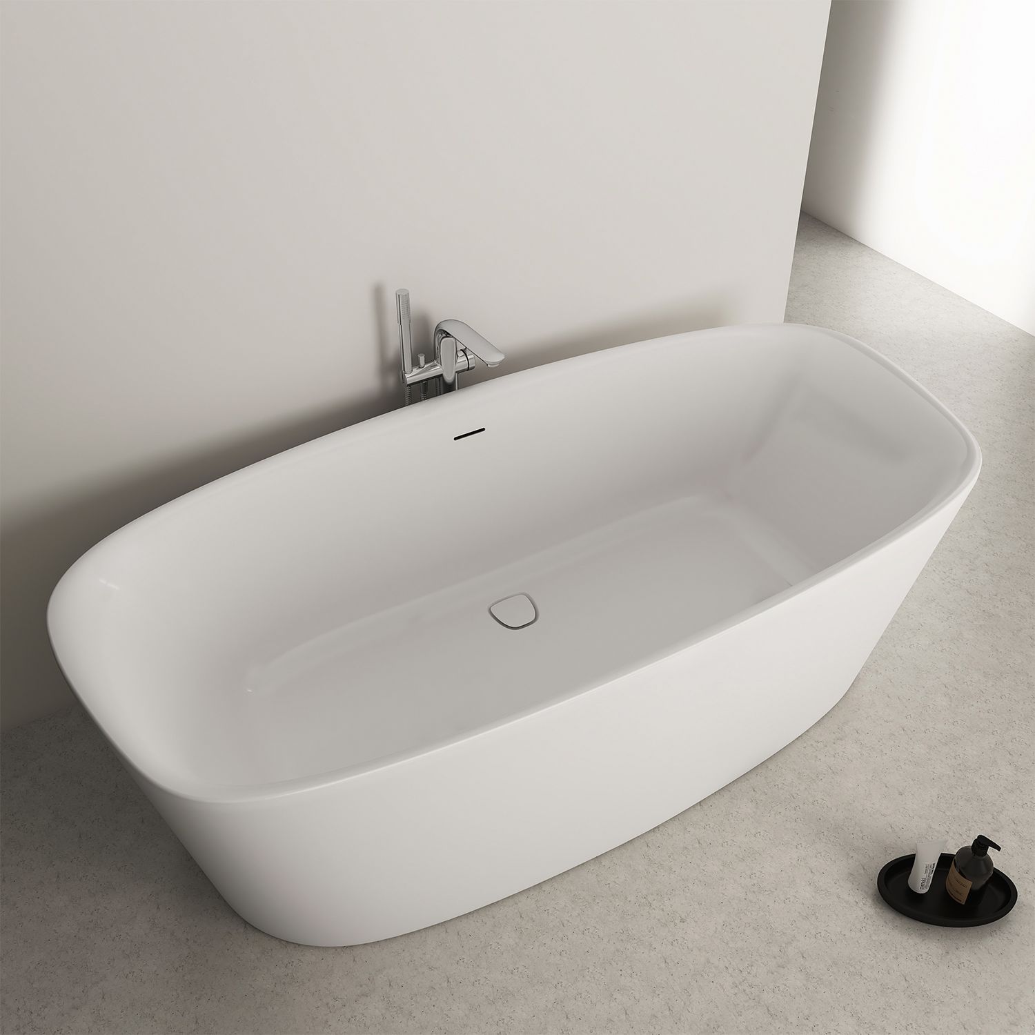 Ideal Standard freistehende Körperform-Badewanne 190 x 90 cm
