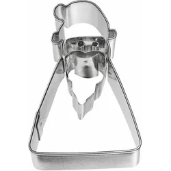 BIRKMANN Aussstechform Weihnachtsmann Geometrisch, Ausstecher, Plätzchenform, Keks, Plätzchen, Edelstahl, 6.3 cm, 197053