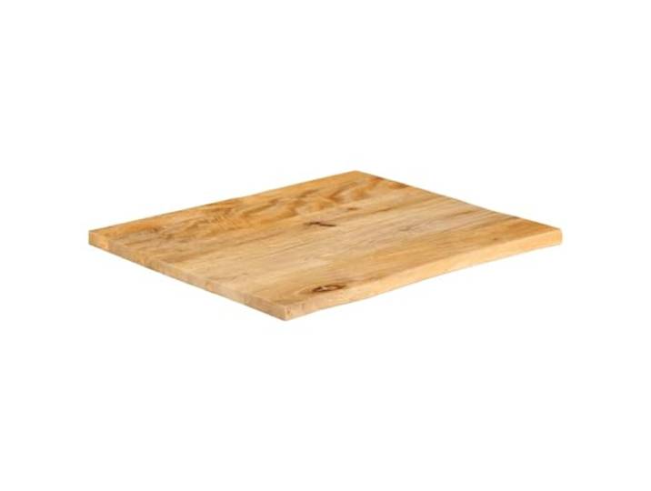 GKHPYURE Tischplatte mit lebenden Kanten, 80 x 80 x 3,8 cm, Massivholz Finish und einzigartige Maserung, 1 Seitenrand, privater und gewerblicher Gebrauch, kombinierbar mit verschiedenen