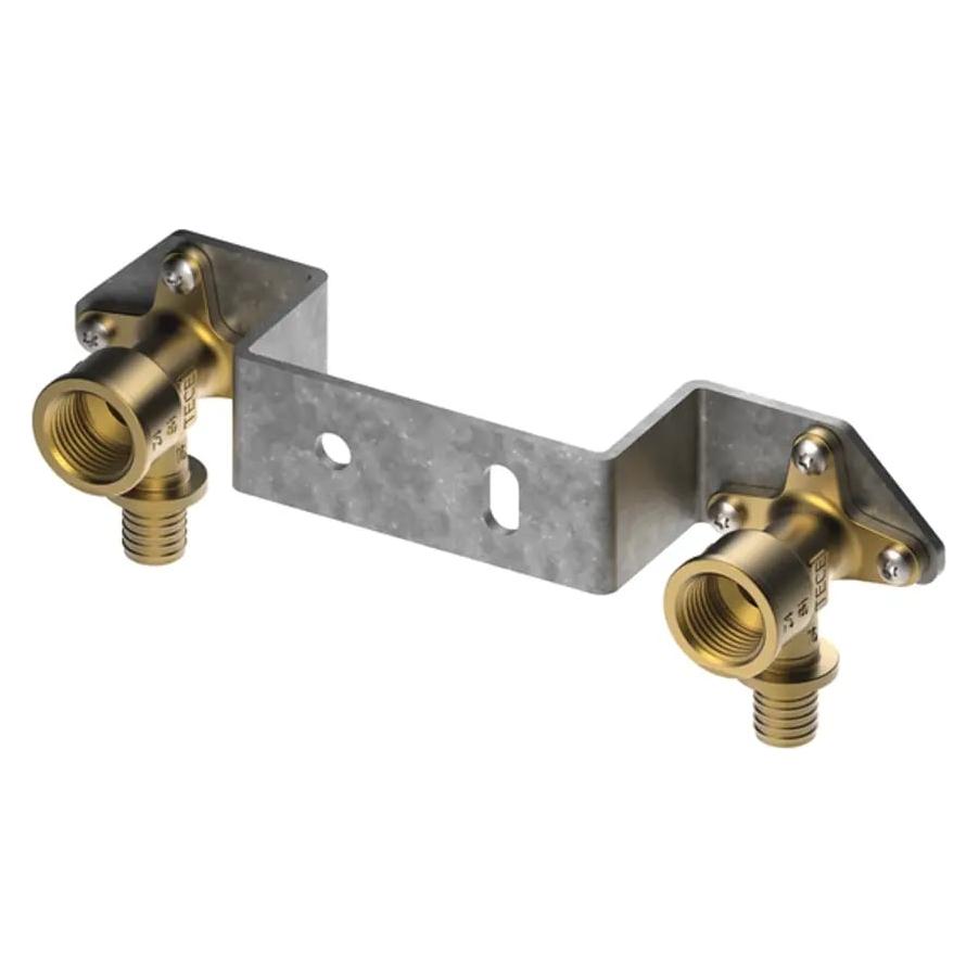 TECE TECEflex Montageeinheit, mit Wandscheiben, Dim. 16x Innengewinde 1/2" (720550)