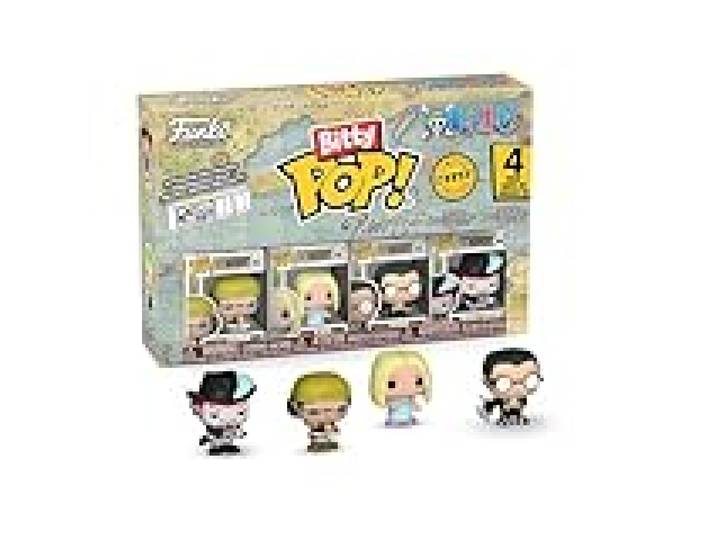 Funko Bitty Pop! 4 Pack: One Piece - Usopp, Kaya, Kuro, Mystery Mini Figure - 1 in 6 Chance of Receiving The Rare Chase Variant - Styles May Vary - 0,9 Pouce (2,2 cm) De Collection - Idée Cadeau