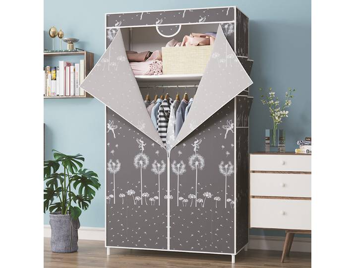 Armoire de rangement économique pour renfort et épaississement des tuyaux en acier, pour dortoir, armoire suspendue, armoire Simple en tissu