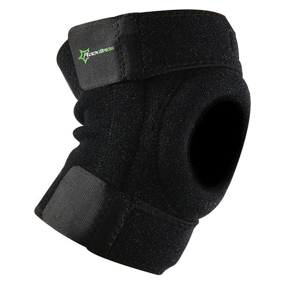 Rockbros LF1106L sports protector for patella and knee joint, size L - black (2 pcs.) (L, Knieschoner) (Rockbros-LF1106L)