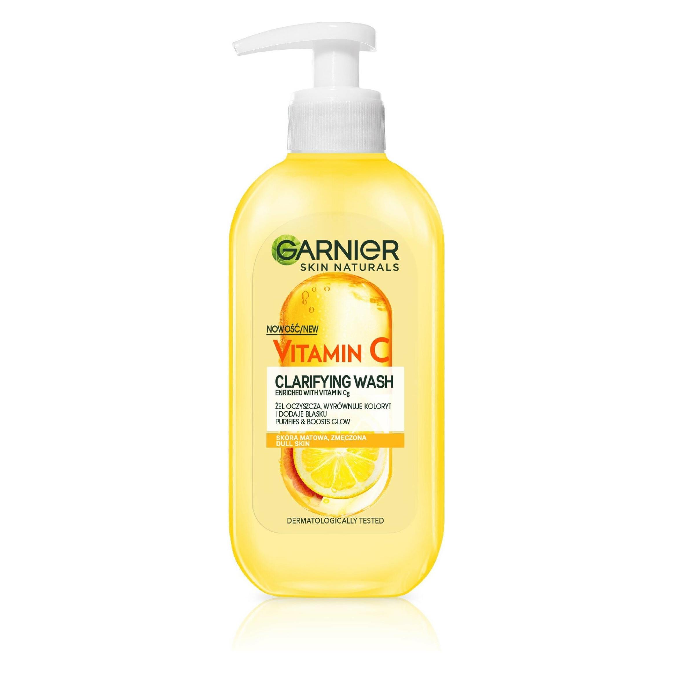 Garnier Skin Naturals Vitamin C Cleansing Gel With Vitamin C For Dull And Tired Skin 200Ml (Reinigungsschaum, 200 ml) (3600542468435)