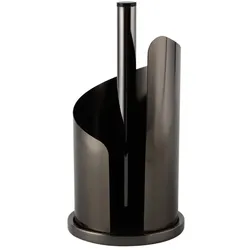 Küchenrollenhalter aus Edelstahl - schwarz