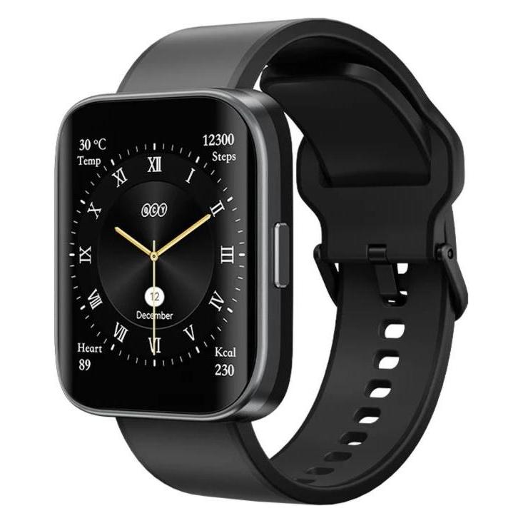 QCY Smartwatch Urban GS (S9), schwarz (47.30 mm, ohne SIM) (S9 black Urban GT)