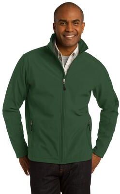Port Authority J317 Core Soft Shell Jacket in Forest Green size 4XL   Polyester