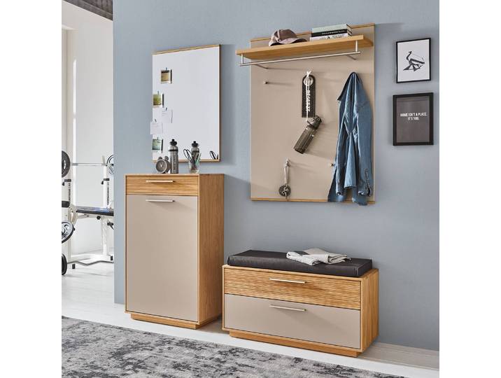 Ensemble d’entrée I 4 éléments 150 x 155 x 40cm Gris/Taupe