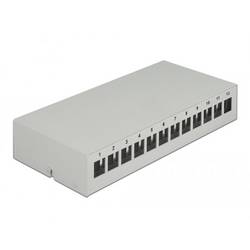 Delock 43414 Patch-Panel Grau Unbestückt
