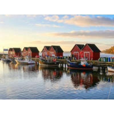 CALVENDO Puzzle Fischereihafen Boltenhagen 2000 Teile Puzzle quer | 2000 Teile Lege-Größe 90 × 67 cm Foto-Puzzle für glückliche Stunden