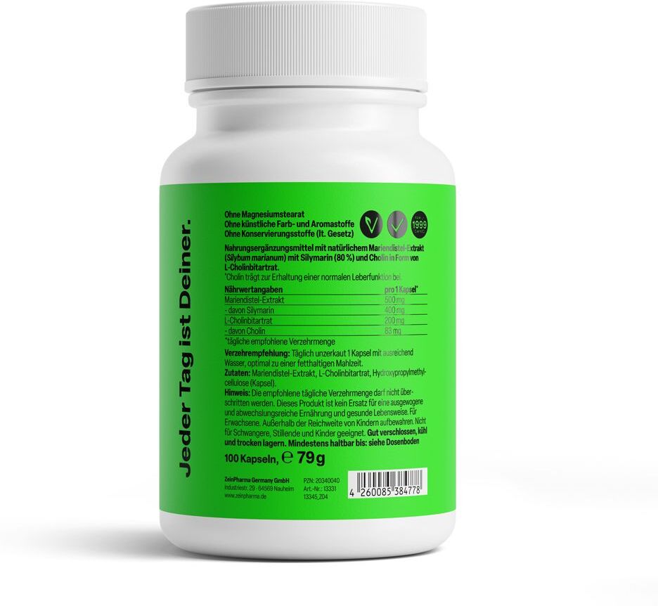 ZeinPharma Silymarin Leber Balance Kapseln 100 St