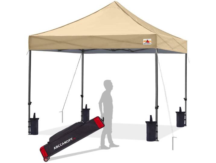 Pop-up Pavillon Wasserdicht Beige 2,5x2,5M