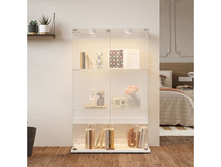 Vitrine en verre led vitrine verre 3 etageres vitrine verre trempe 2 Porte vitrine collection meuble vitrine salon