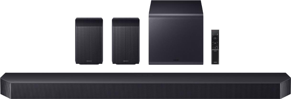 Samsung HW-Q990F/ZF, 11.1.4 Kanäle, 756 W, DTS 5.1, DTS Express, DTS-HD Master Audio, DTS:X, Dolby Atmos, Dolby Digital Plus, Dolby TrueHD, 210 W, Aktiver Subwoofer, Kabellos