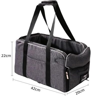 Pet Hub Portable Pet Car Seat: Safe Nonslip Carrier For Small Dog Cat Travel 2
