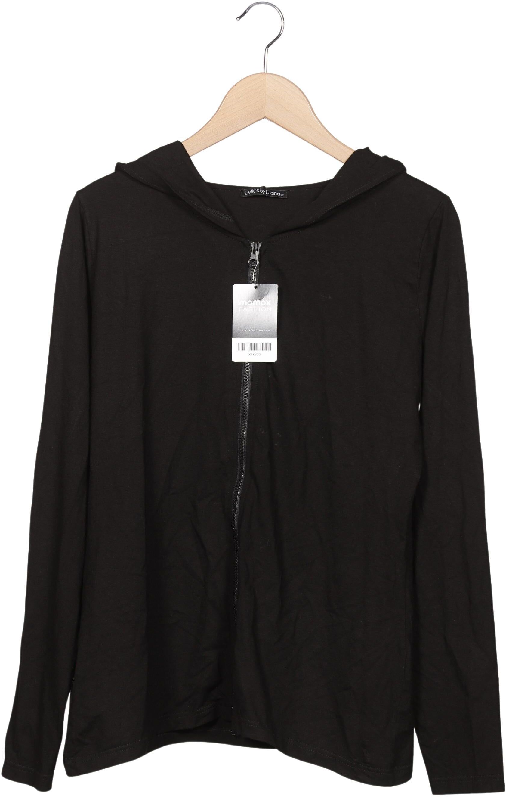 Zeitlos By Luana Damen Kapuzenpullover, Schwarz, Gr. M, Elasthan / Viskose - Second Hand